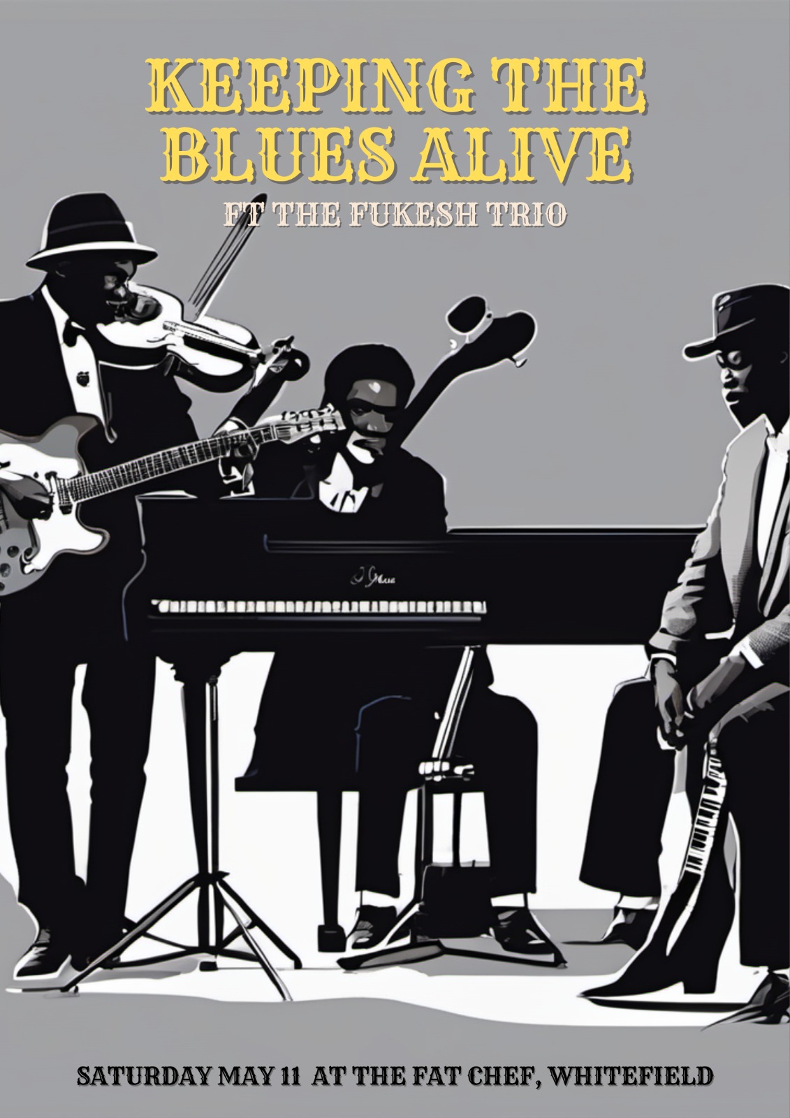 The Fukesh Trio Keep the Blues Alive at the Fat Chef This Weekend - The Fat Chef Restaurant Whitefield Bangalore